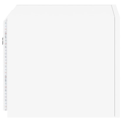 Tv-Wandmeubels Met Led-Verlichting 2 St 30,5X35X30 Cm Wit