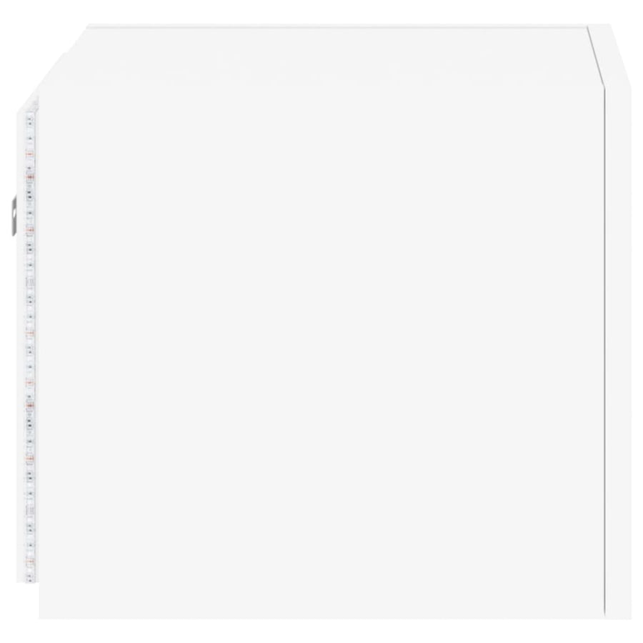 Tv-Wandmeubels Met Led-Verlichting 2 St 30,5X35X30 Cm Wit