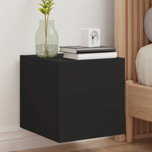 Tv-Wandmeubels Met Led-Verlichting 2 St 30,5X35X30 Cm Zwart
