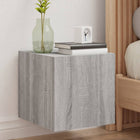 Tv-wandmeubel 30,5x35x30 cm grijs sonoma eiken met LED
