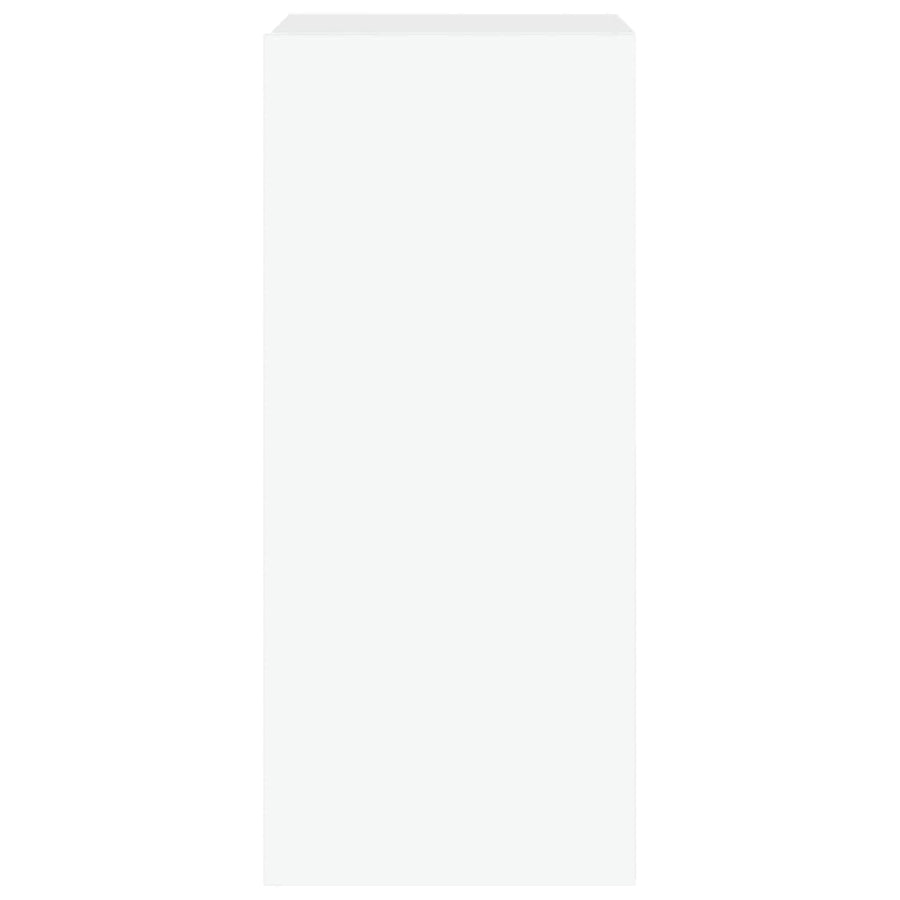 Tv-Wandmeubel Met Led-Verlichting 30,5X35X70 Cm Wit