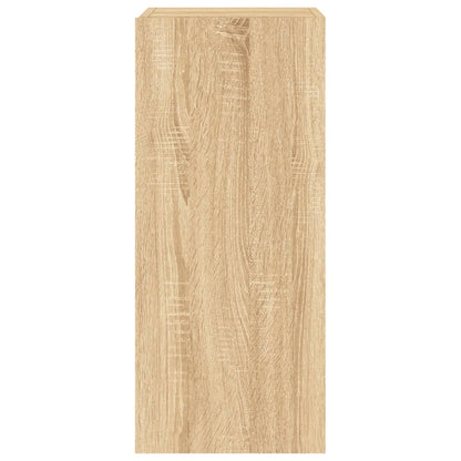 Tv-Wandmeubel Met Led-Verlichting 30,5X35X70 Cm Sonoma Eiken