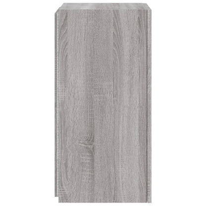 Tv-Wandmeubel Met Led-Verlichting 30,5X35X70 Cm Grijs Sonoma