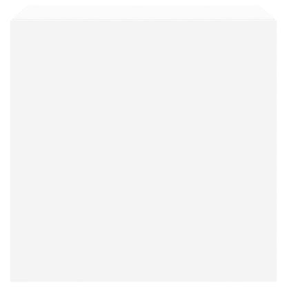 Tv-Wandmeubelen Met Led-Verlichting 2 St 40,5X35X40 Cm Wit
