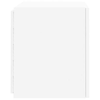 Tv-Wandmeubelen Met Led-Verlichting 2 St 40,5X35X40 Cm Wit