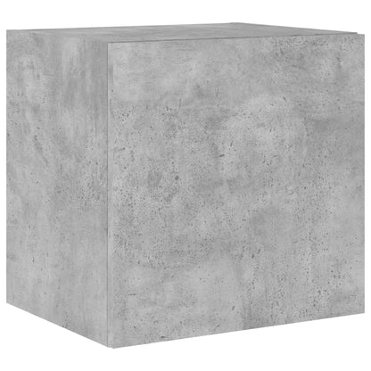 Tv-Wandmeubelen Met Led 2 St 40,5X35X40 Cm Betongrijs