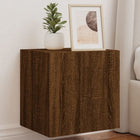 Tv-wandmeubel 2 stuks 40,5x35x40 cm bruin eiken