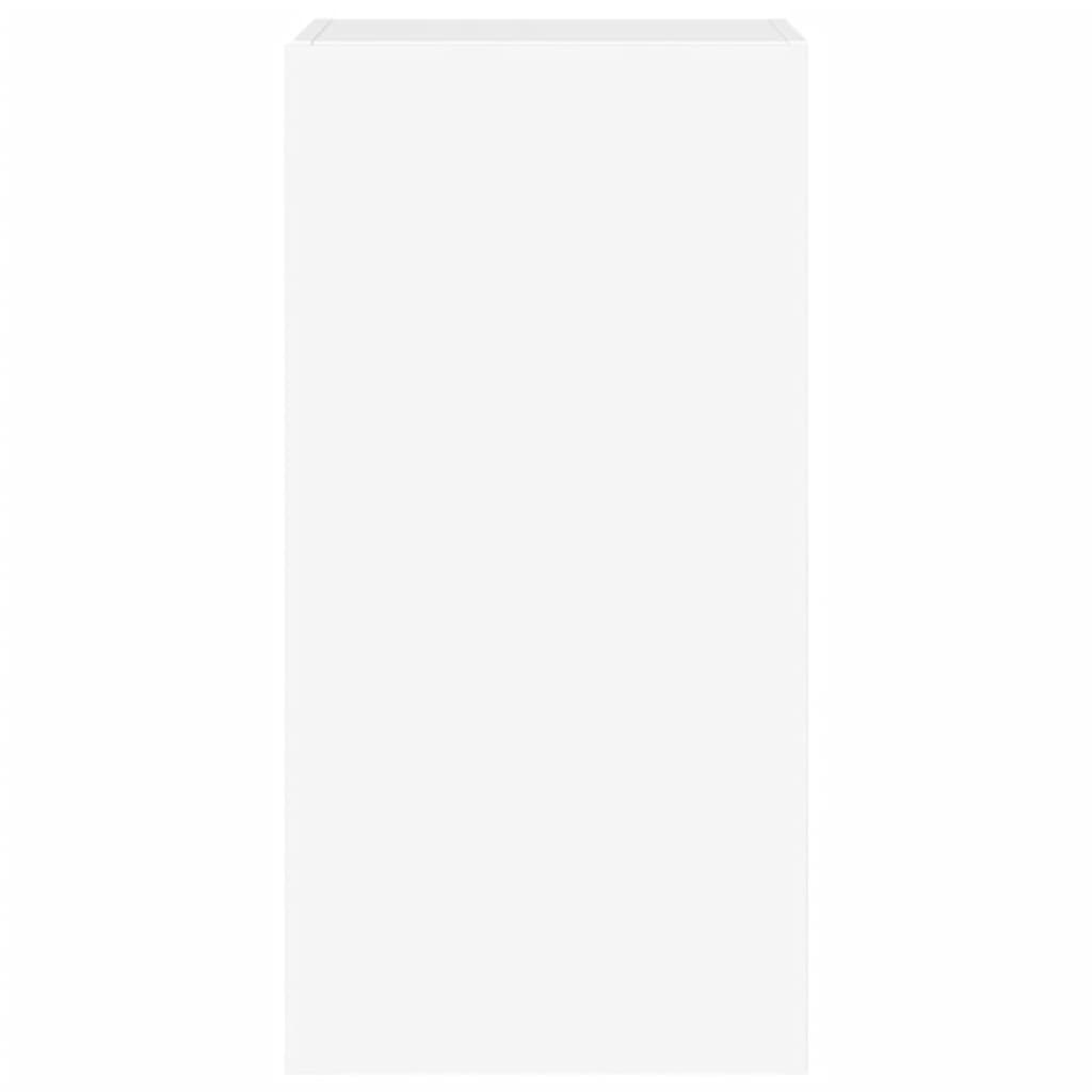 Tv-Wandmeubel Met Led-Verlichting 40,5X35X80 Cm Wit