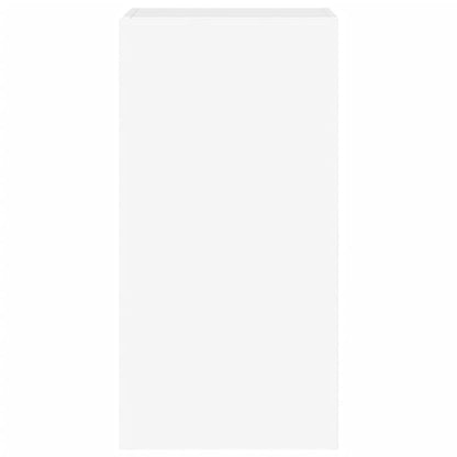 Tv-Wandmeubel Met Led-Verlichting 40,5X35X80 Cm Wit