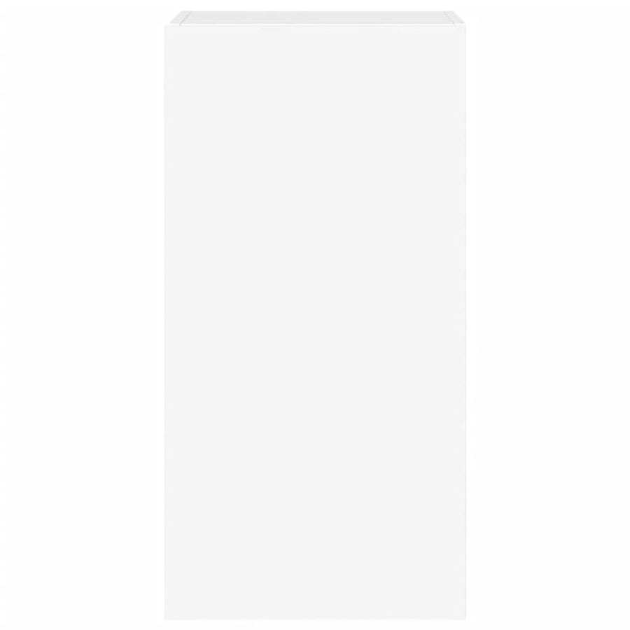 Tv-Wandmeubel Met Led-Verlichting 40,5X35X80 Cm Wit