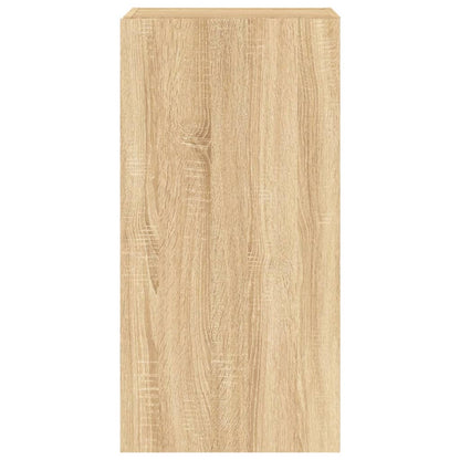 Tv-Wandmeubel Met Led-Verlichting 40,5X35X80 Cm Sonoma Eiken