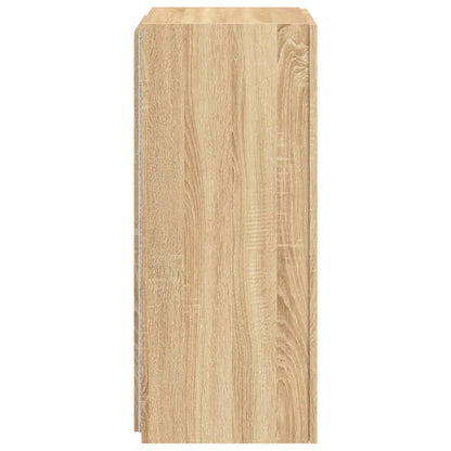 Tv-Wandmeubel Met Led-Verlichting 40,5X35X80 Cm Sonoma Eiken