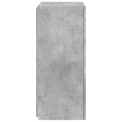 Tv-Wandmeubel Met Led-Verlichting 40,5X35X80 Cm Betongrijs