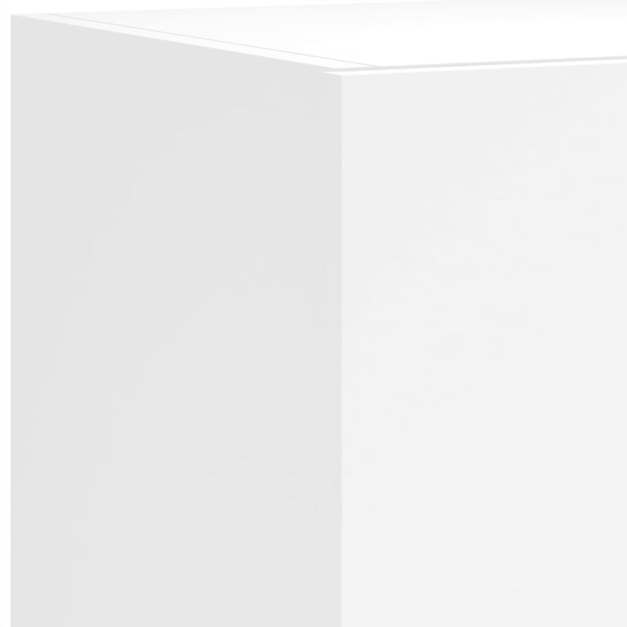 Tv-Wandmeubels Met Led-Verlichting 2 St 80X35X31 Cm Wit
