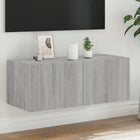 Tv-wandmeubel 80x35x31 cm grijs sonoma