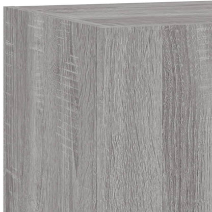 Tv-Wandmeubels Met Led 2 St 80X35X31 Cm Grijs Sonoma