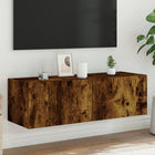 Tv-wandmeubel 100x35x31 cm gerookt eiken