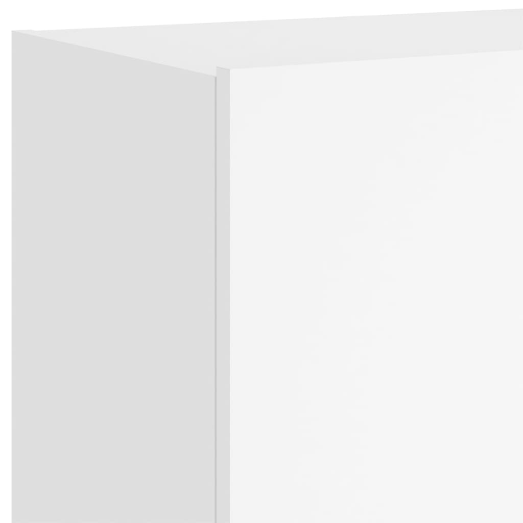 Tv-Wandmeubel Met Led-Verlichting 100X35X41 Cm Wit