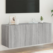 Tv-wandmeubel 100x35x41 cm grijs sonoma