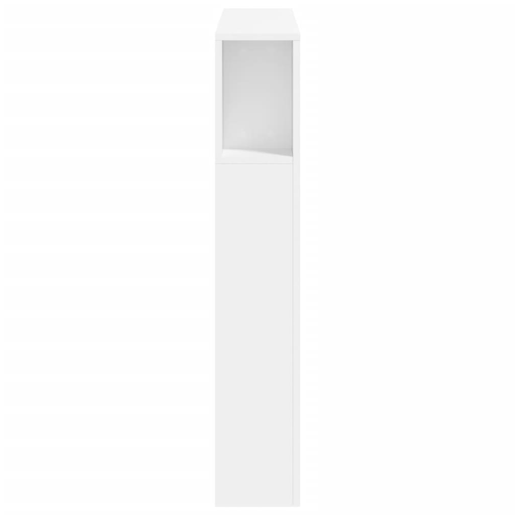Hoofdeinde Met Led 00X8,5X03,5 Cm Bewerkt Hout 100 x 103.5 cm Wit