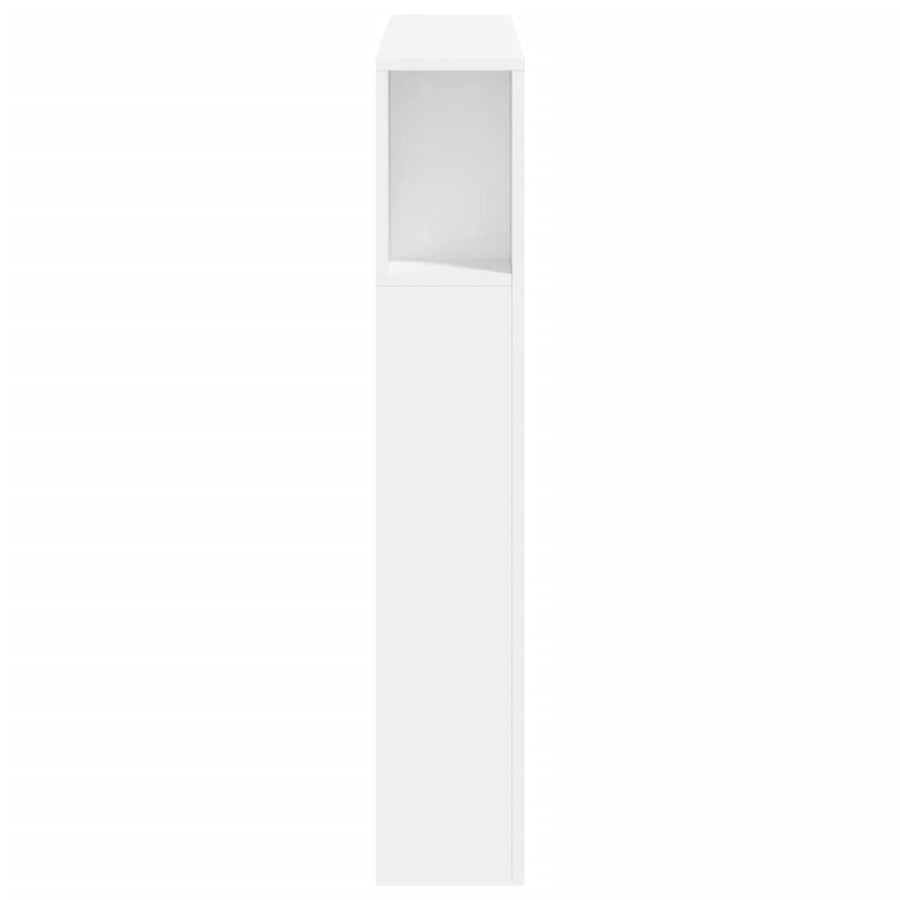 Hoofdeinde Met Led 00X8,5X03,5 Cm Bewerkt Hout 100 x 103.5 cm Wit
