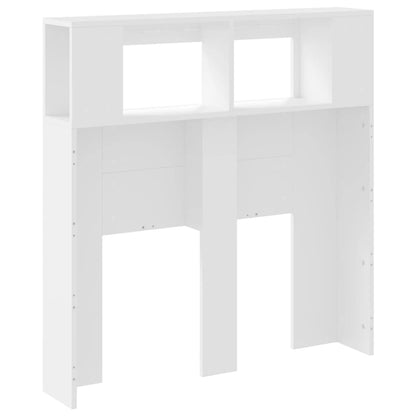 Hoofdeinde Met Led 00X8,5X03,5 Cm Bewerkt Hout 100 x 103.5 cm Wit