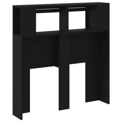 Hoofdeinde Met Led 00X8,5X03,5 Cm Bewerkt Hout 100 x 103.5 cm Zwart