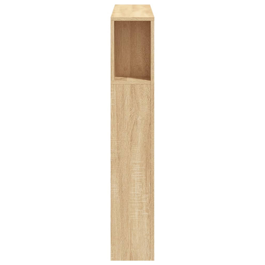 Hoofdeinde Met Led 00X8,5X03,5 Cm Bewerkt Hout 100 x 103.5 cm Sonoma eiken