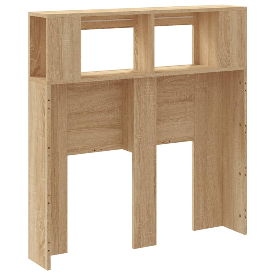 Hoofdeinde Met Led 00X8,5X03,5 Cm Bewerkt Hout 100 x 103.5 cm Sonoma eiken