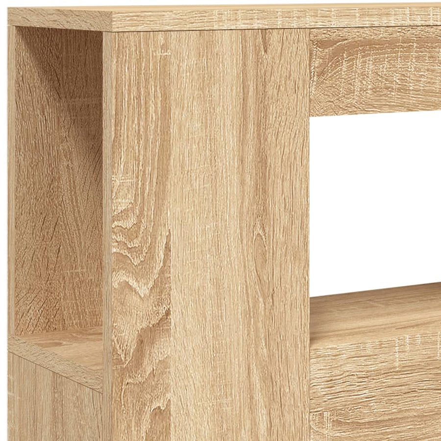 Hoofdeinde Met Led 00X8,5X03,5 Cm Bewerkt Hout 100 x 103.5 cm Sonoma eiken