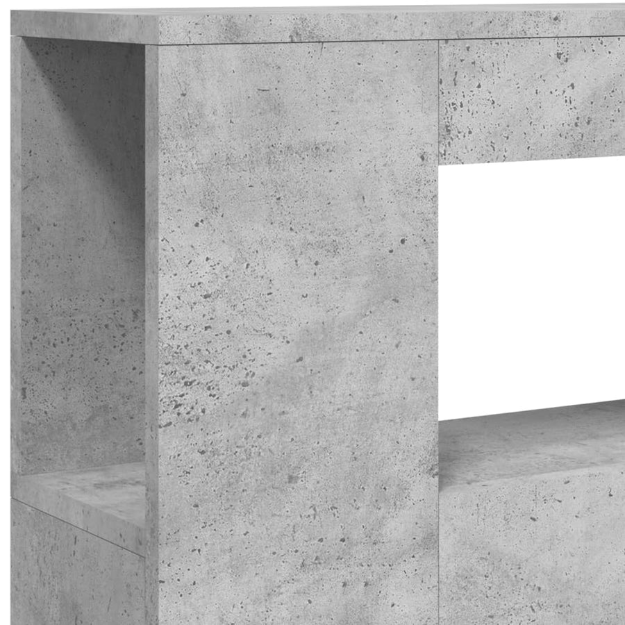 Hoofdeinde Met Led 00X8,5X03,5 Cm Bewerkt Hout 100 x 103.5 cm Betongrijs
