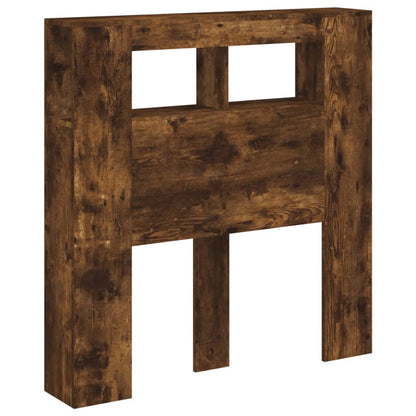 Hoofdeinde Met Led 00X8,5X03,5 Cm Bewerkt Hout 100 x 103.5 cm Gerookt eiken