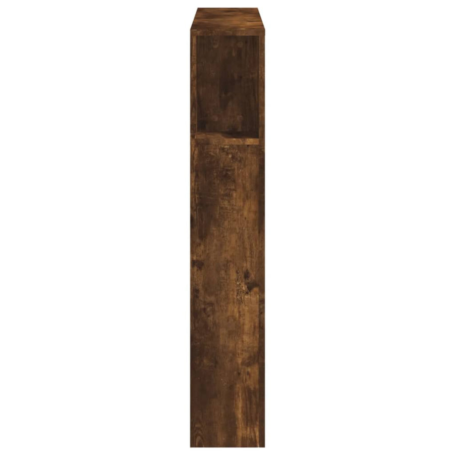 Hoofdeinde Met Led 00X8,5X03,5 Cm Bewerkt Hout 100 x 103.5 cm Gerookt eiken