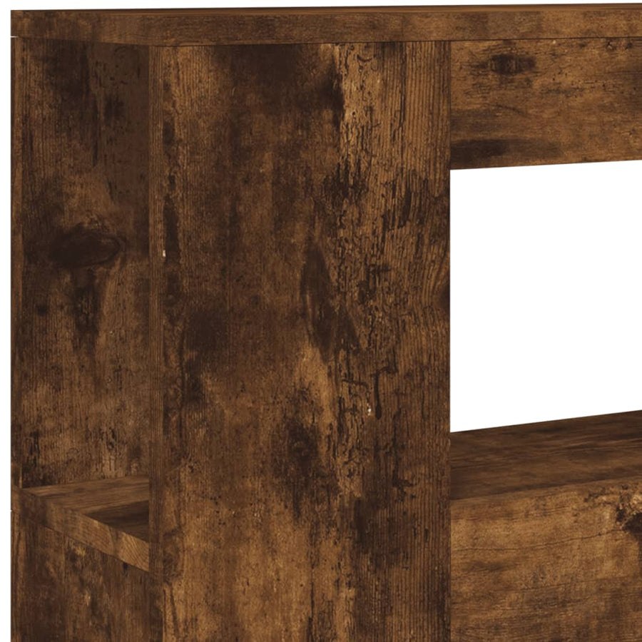 Hoofdeinde Met Led 00X8,5X03,5 Cm Bewerkt Hout 100 x 103.5 cm Gerookt eiken