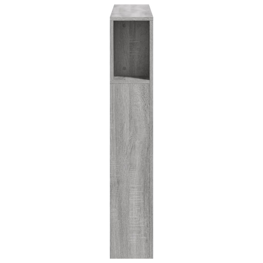 Hoofdeinde Met Led 00X8,5X03,5 Cm Bewerkt Hout 100 x 103.5 cm Grijs sonoma