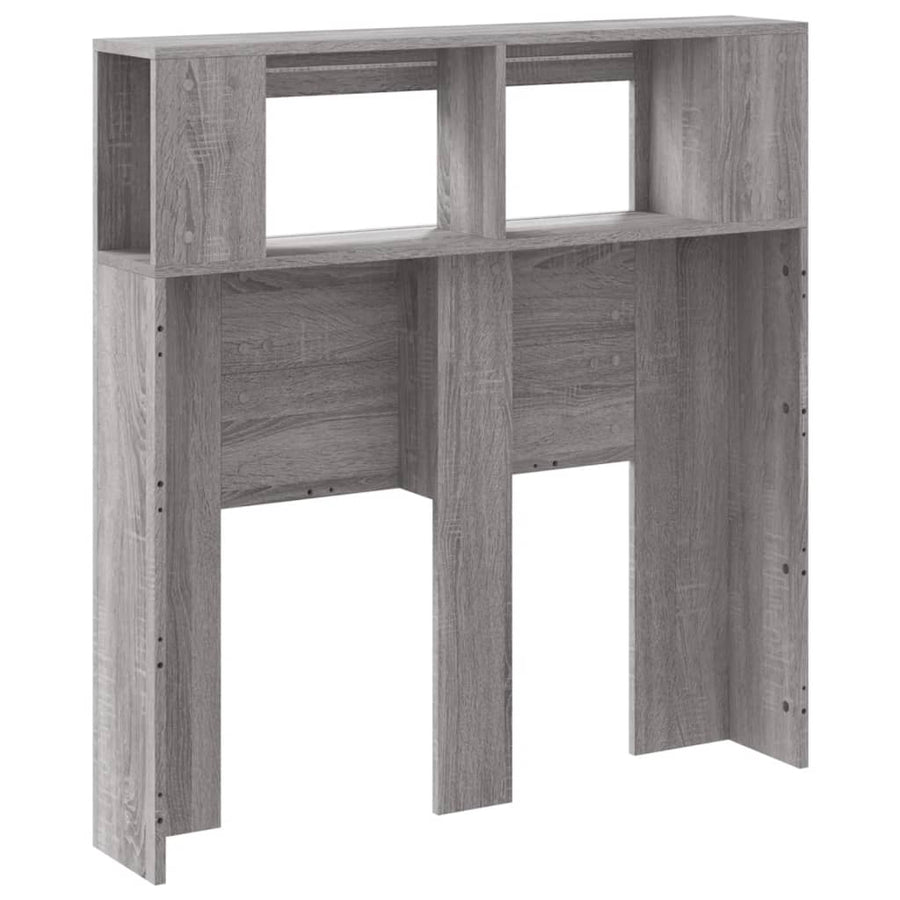 Hoofdeinde Met Led 00X8,5X03,5 Cm Bewerkt Hout 100 x 103.5 cm Grijs sonoma