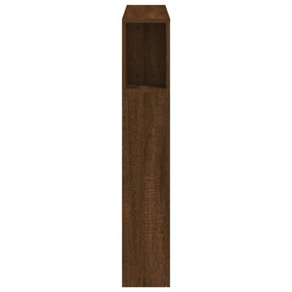 Hoofdeinde Met Led 00X8,5X03,5 Cm Bewerkt Hout Bruineiken 100 x 103.5 cm bruin eikenkleur