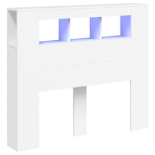Hoofdeinde Met Led 20X8,5X03,5 Cm Bewerkt Hout 120 x 103.5 cm Wit