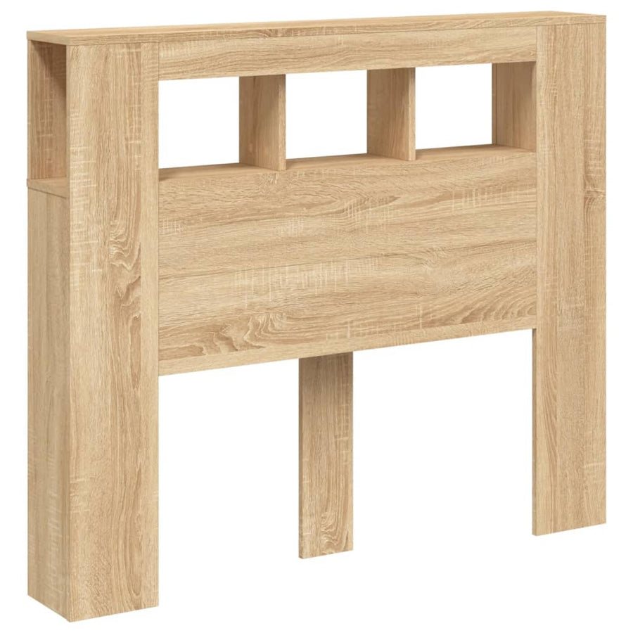 Hoofdbord 20X8,5X03,5 Cm Bewerkt Hout Kleurig 120 x 103.5 cm Sonoma eiken