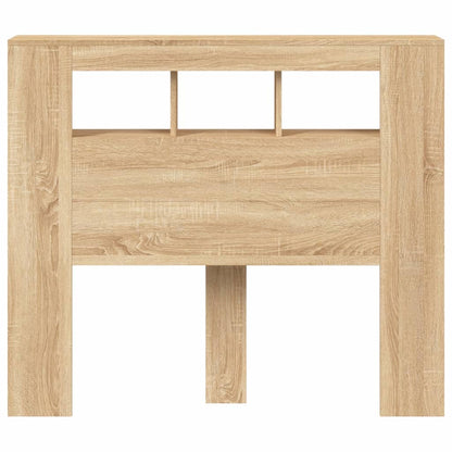 Hoofdbord 20X8,5X03,5 Cm Bewerkt Hout Kleurig 120 x 103.5 cm Sonoma eiken