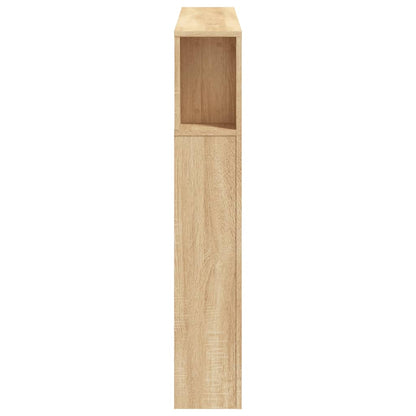Hoofdbord 20X8,5X03,5 Cm Bewerkt Hout Kleurig 120 x 103.5 cm Sonoma eiken