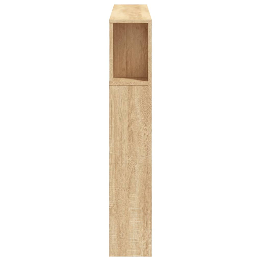 Hoofdbord 20X8,5X03,5 Cm Bewerkt Hout Kleurig 120 x 103.5 cm Sonoma eiken