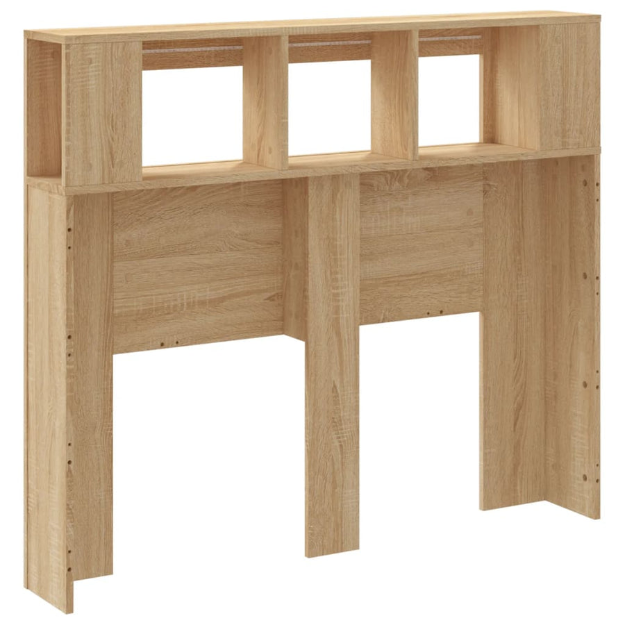 Hoofdbord 20X8,5X03,5 Cm Bewerkt Hout Kleurig 120 x 103.5 cm Sonoma eiken
