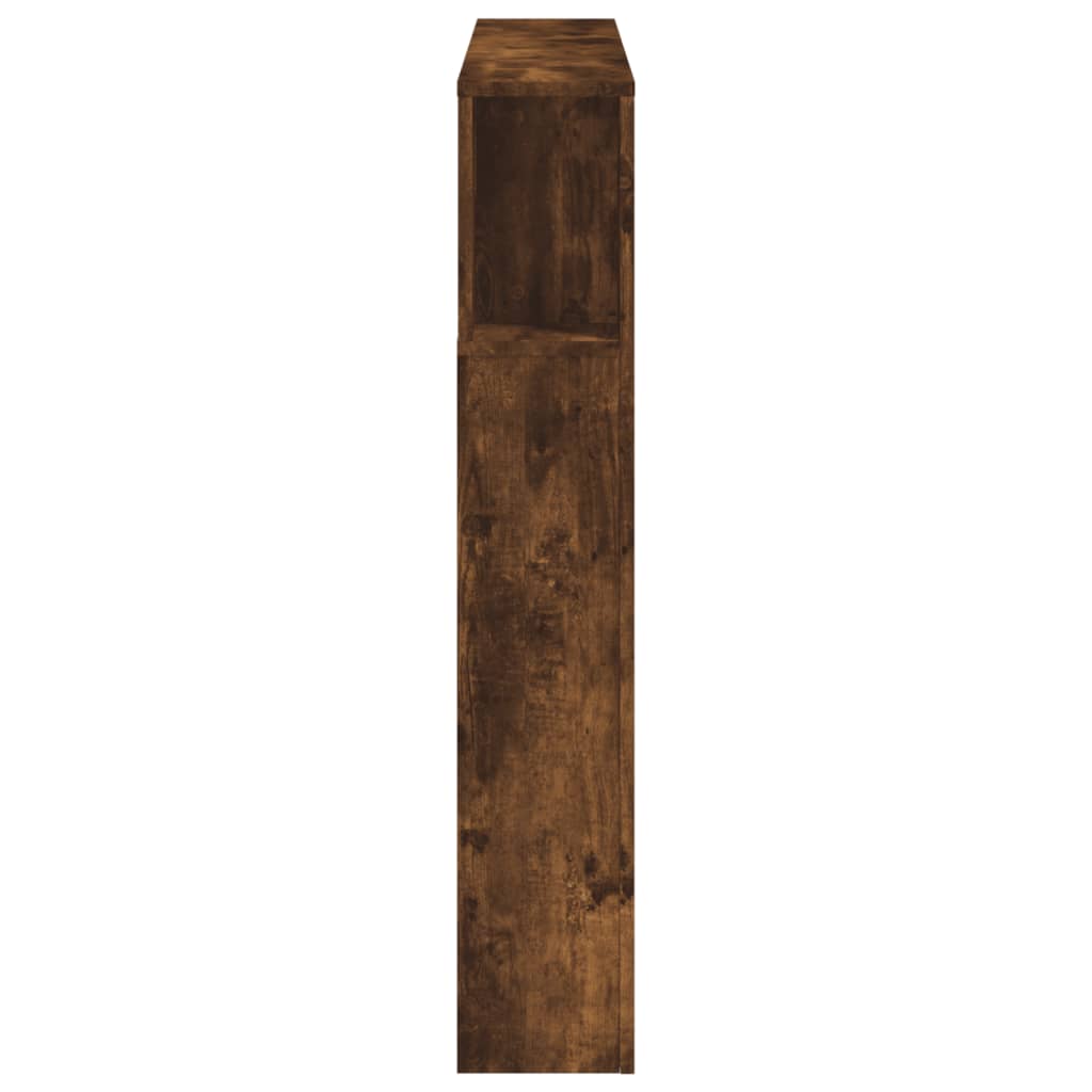 Hoofdeinde Met Led 20X8,5X03,5 Cm Bewerkt Hout 120 x 103.5 cm Gerookt eiken