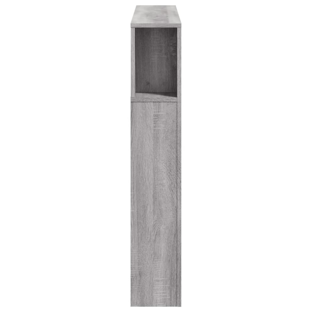 Hoofdeinde Met Led 20X8,5X03,5 Cm Bewerkt Hout 120 x 103.5 cm Grijs sonoma