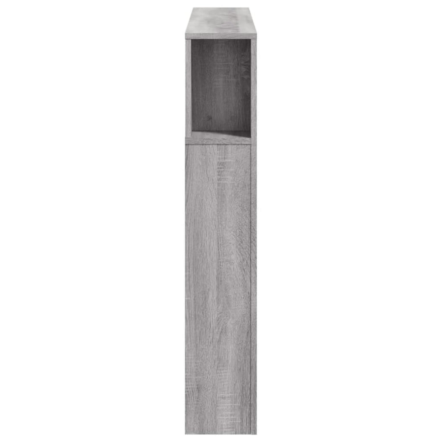 Hoofdeinde Met Led 20X8,5X03,5 Cm Bewerkt Hout 120 x 103.5 cm Grijs sonoma