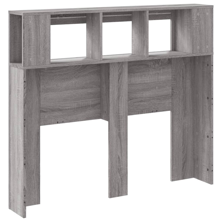 Hoofdeinde Met Led 20X8,5X03,5 Cm Bewerkt Hout 120 x 103.5 cm Grijs sonoma