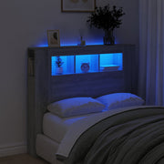 Hoofdeinde 120x18,5x103,5 cm grijs sonoma led