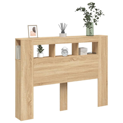 Hoofdbord 40X8,5X03,5 Cm Bewerkt Hout Kleurig 140 x 103.5 cm Sonoma eiken