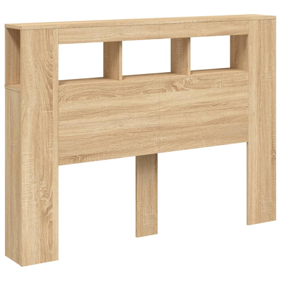 Hoofdbord 40X8,5X03,5 Cm Bewerkt Hout Kleurig 140 x 103.5 cm Sonoma eiken